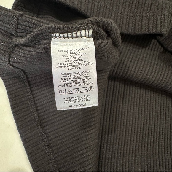 Loft Pointelle Ribbed Ruffle Top - Picture 7 of 8